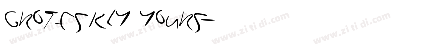 Groteskly Yours字体转换